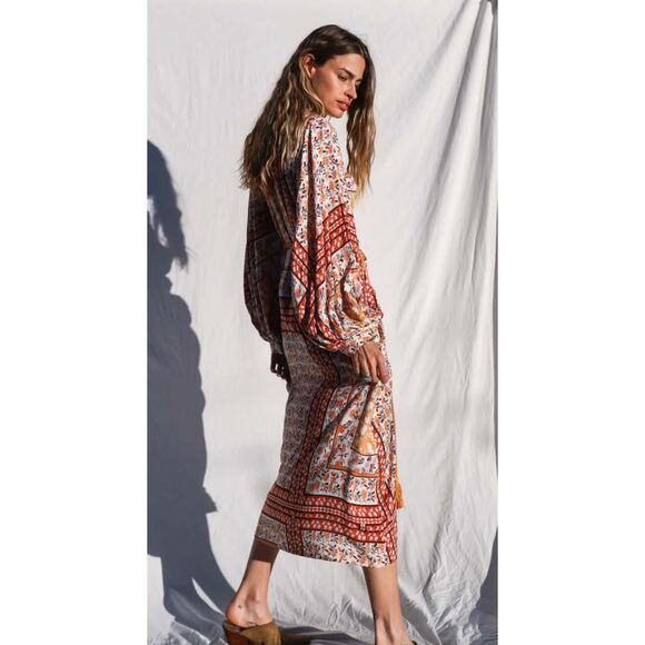 Jen’s Pirate Booty Boho Roma La Perouse Dress in Roma Gold Size Medium - Picture 2 of 13